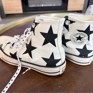Converse Kids' Starry Black and White High-Tops